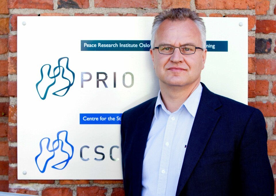 Kristian Berg Harpviken, direktør ved Institutt for fredsforskning (Peace Research Institute Oslo, PRIO). Prio-direktør Kristian Berg Harpviken er ikke overrasket over at Norge og andre land evakuerer ambassadeansatte.Foto: Gorm Kallestad / NTB