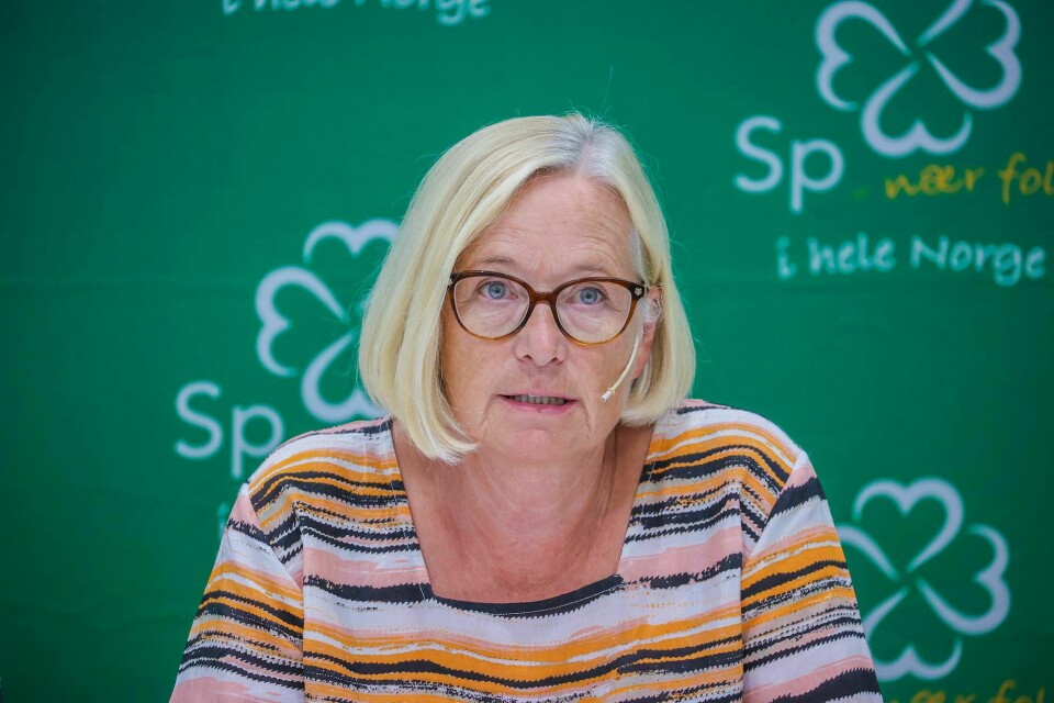 Oslo 20200625.
Parlamentarisk leder i Senterpartiet, Marit Arnstad, under Senterpartiets oppsummerende pressekonferanse.
Foto: Ørn E. Borgen / NTB scanpix