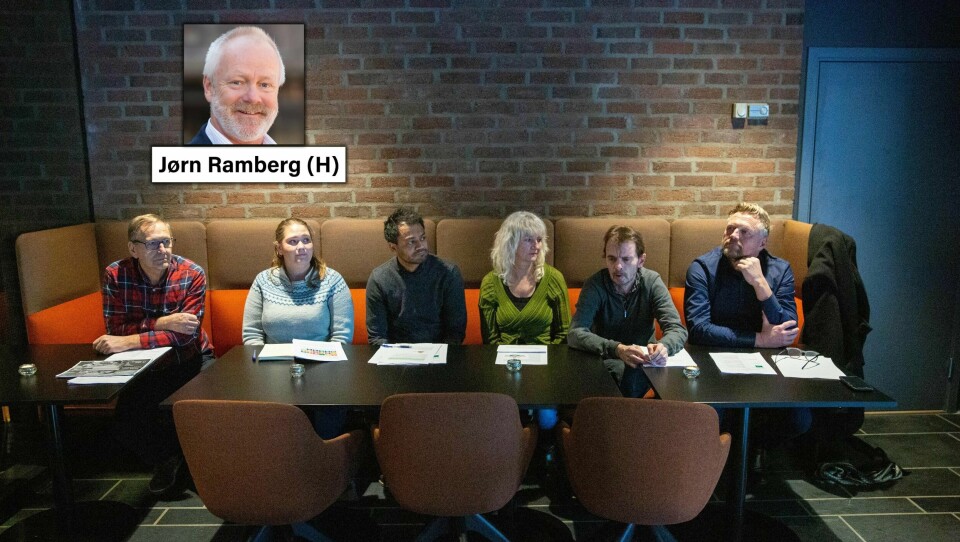 En velfungerende ordning ble skrotet fordi dere hater at noen kan tjene penger på å tilby gode helsetjenester, skriver Jørn Ramberg til styringsflertallet i Moss. Her representert ved, fra venstre: Eirik Tveiten (Rødt), Annette Lindahl Raakil (Sp), Shakeel Rehman (Ap), Benedicte Lund (MDG), Øivind Tandberg-Hanssen (SV) og Finn Jensen (KrF).