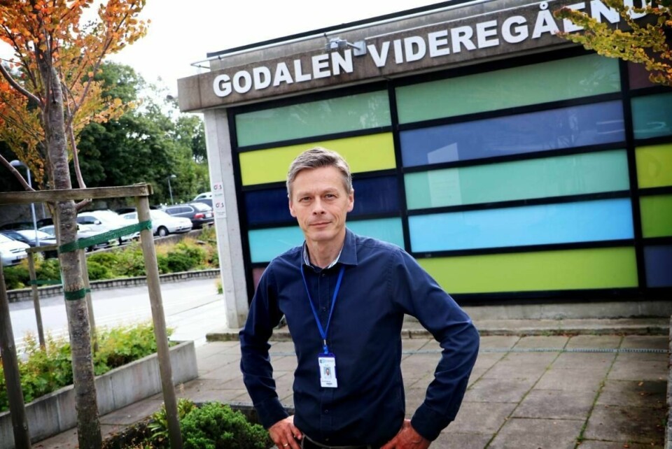 Rektor ved Godalen videregående skole, Øyvind Sørhus, sier at skolen har hatt en god utvikling og at de stadig gjør det bedre.