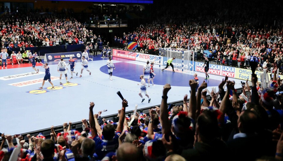 Det ble også spilt EM-kamper i Trondheim under herrenes mesterskap i januar. Foto: Vidar Ruud / NTB scanpix