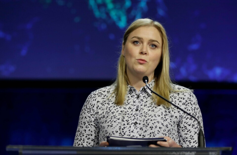 Olje- og energiminister Tina Bru ble fredag valgt til ny andre nestleder i Høyre. Hun overtar vervet etter Bent Høie. Foto: Vidar Ruud / NTB scanpix