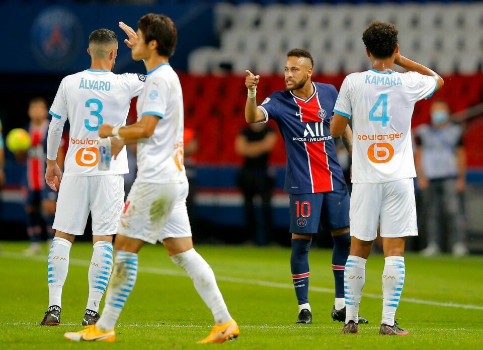 Ting ble svært opphetet mot slutten av PSGs oppgjør mot Marseille.