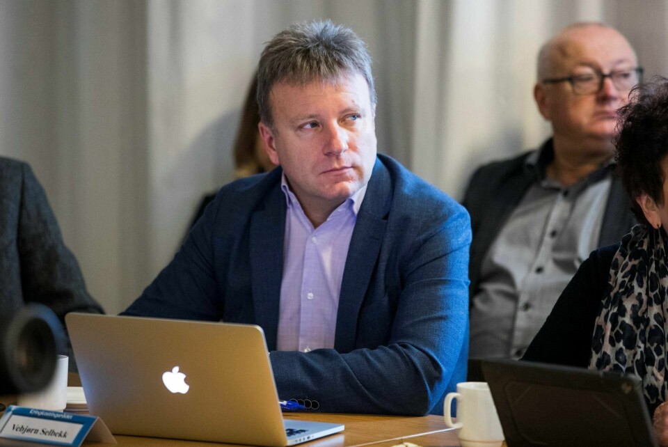 Vebjørn Selbekk i møte i Kringkastingsrådet. Møtet i går var digitalt. Foto: Håkon Mosvold Larsen / NTB