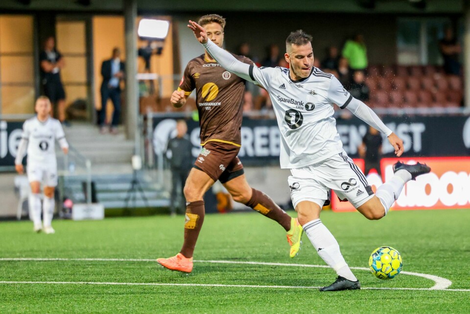 Dino Islamovic scoret både 1-1- og 3-1-målet mot Ventspils torsdag. Foto: Ørn E. Borgen / NTB