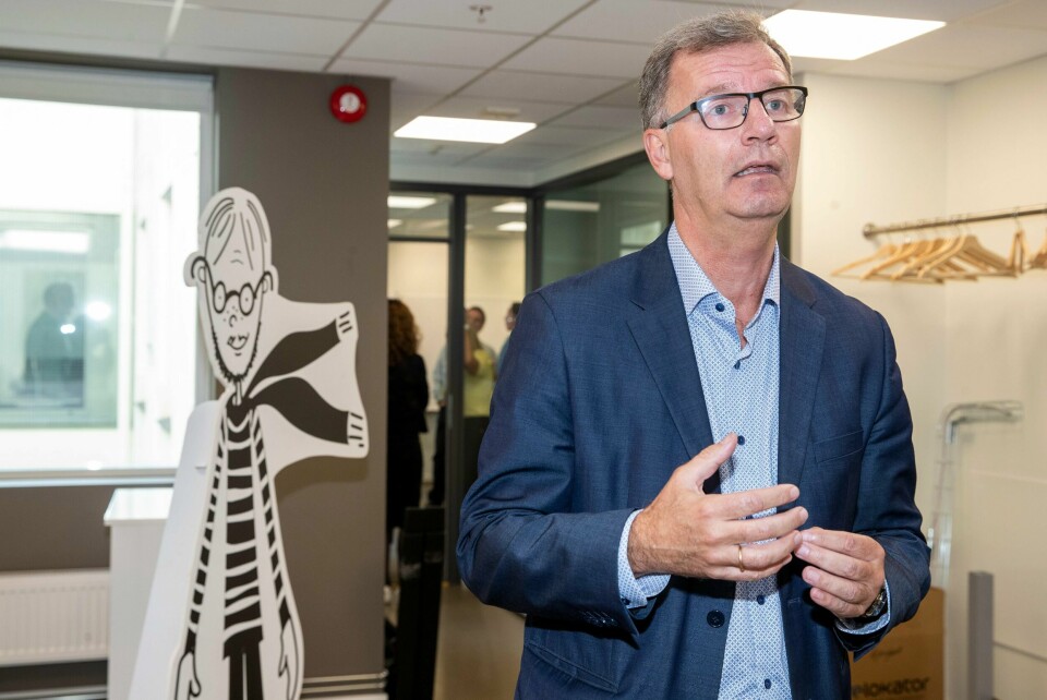 Helsebyråd Robert Steen (Ap) på besøk hos digitaliseringsetaten Oslo Origo.