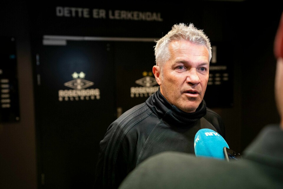 Tidligere Viking-assistent Kåre Ingebrigtsen ledet onsdag sin siste kamp som Rosenborg-trener, mot islandske Valur. Foto: Ole Martin Wold / NTB scanpix