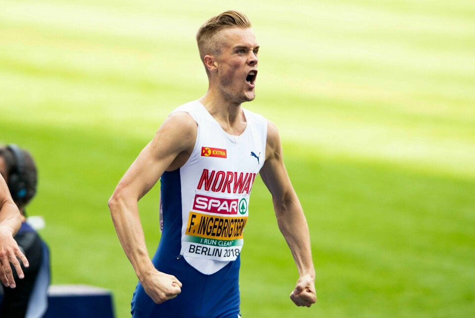 Filip Ingebrigtsen er regjerende mester på 1500-meter, og Geir Eikeskog i Sandnes IL tror han fort kan få følge av sine to brødre Henrik og Jakob på pallen fredag kveld. Foto: Fredrik Hagen / NTB scanpix