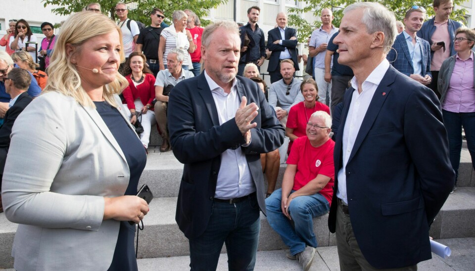Partisekretær Kjersti Stenseng og byrådsleder i Oslo, Raymond Johansen, deltok sammen med Ap-leder Jonas Gahr Støre under Arbeiderpartiets partitime i Arendal.