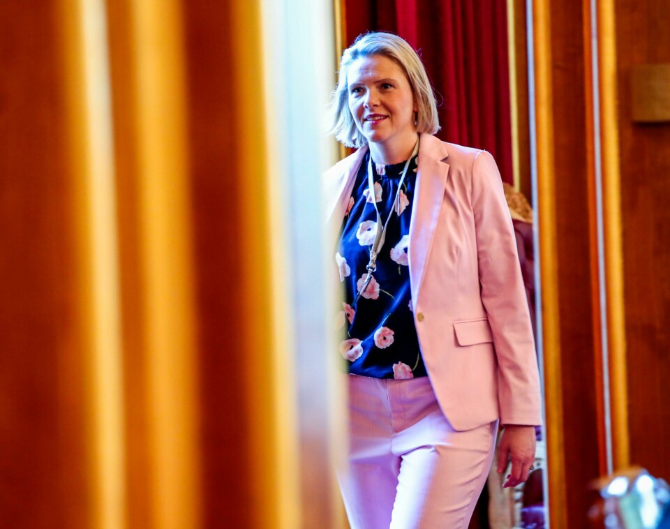 Oslo 20180516.Sylvi Listhaug (frp) under spørretimen på Stortinget onsdag.Foto: Lise Åserud / NTB scanpix Oslo 20180516.
Sylvi Listhaug (frp) under spørretimen på Stortinget onsdag.
Foto: Lise Åserud / NTB scanpix