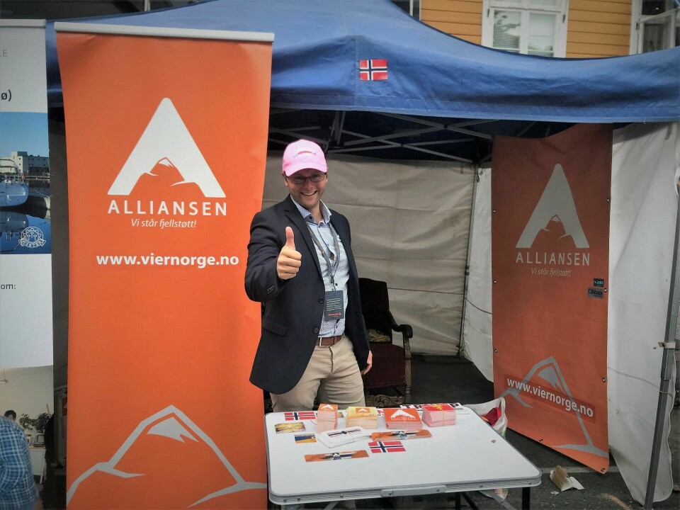 Alliansen-nestleder Bjørn Christian Rødal (31) mener det er en seier for demokratiet at partiet får stå på stand under Arendalsuka. Alliansen-nestleder Bjørn Christian Rødal (31) mener det er en seier for demokratiet at partiet får stå på stand under Arendalsuka.