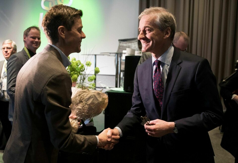 GOD TONE: KrF-leder Knut Arild Hareide og Ap-leder Jonas Gahr Støre har de siste årene gitt mange rosende omtaler av hverandre. Om partiene de leder finner sammen, er imidlertid høyst uklart.