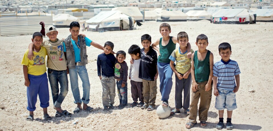 Hele 40 prosent av det UNICEF ber om i år til nødhjelp, omfatter arbeid for barn som er ofre for Syria-krigen. Her fra Zaatari-leiren i Jordan. FOTO: KHALIL HAMRA/NTB SCANPIX