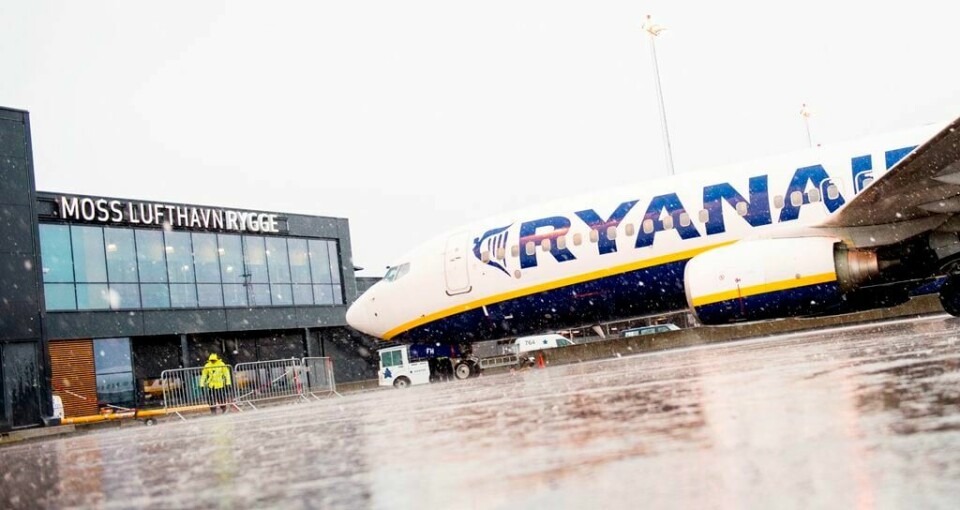 Hvor lenge er Ryanair på Moss Lufthavn Rygge? FOTO: JON OLAV NESVOLD/NTB SCANPIX
