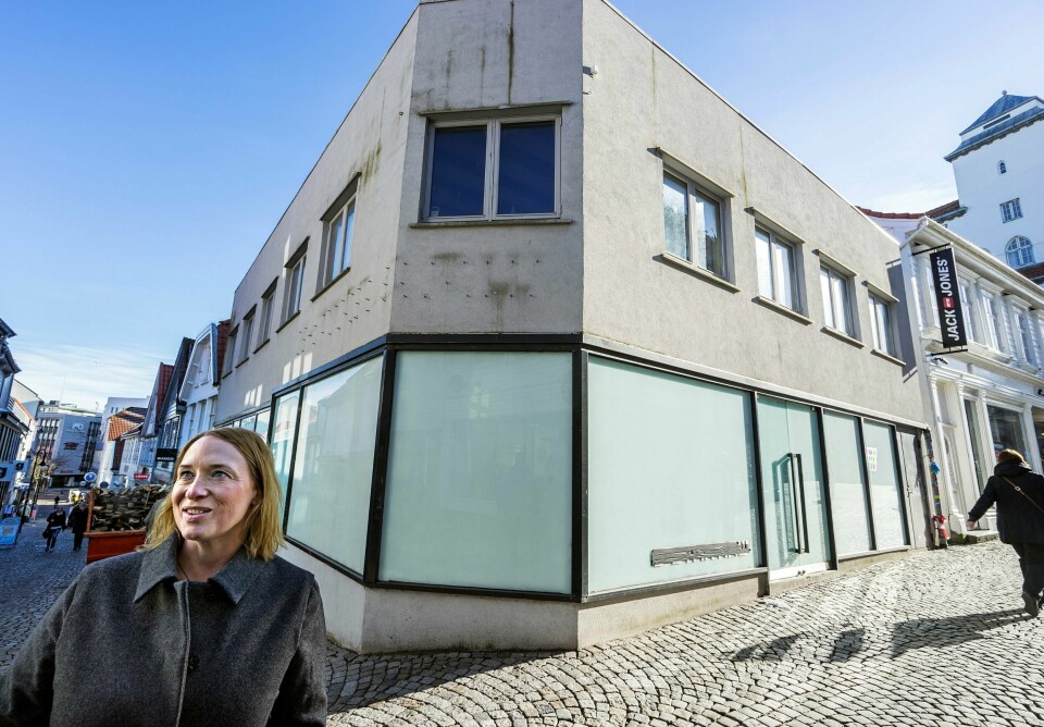 Cecilie Christ, daglig leder i Stavanger Sentrum AS, er positiv til en ny leietaker på et av sentrums mest trafikkerte hjørner, og håper at nysatsingen klarer å holde det gående i lang tid framover. Foto: Roy Storvik