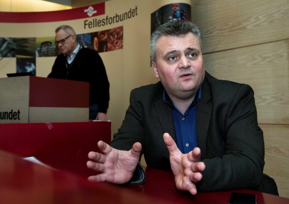 Opparbeidelse av pensjon fra første lønnskrone og tariffestede pensjonsavtaler er noe av det Fellesforbundets leder Jørn Eggum krever ved årets oppgjør. FOTO: MIMSY MØLLER