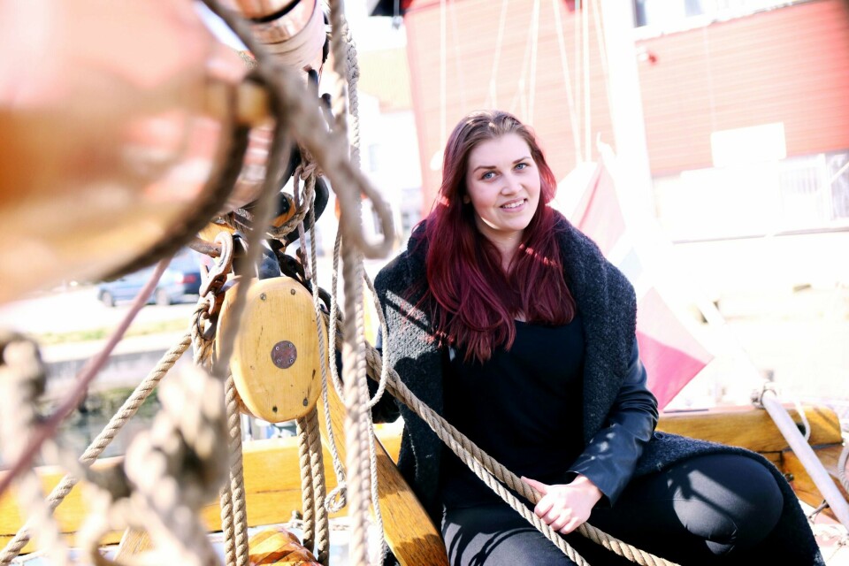 Eline Bredal Kristiansen (21) skal i år seile The Tall Ships Races for sjette gang. Et av målene til Tall Ships Races er å utdanne og utvikle ungdom gjennom seiltrening, uavhengig av kultur, kjønn, nasjonalitet og sosial bakgrunn.FOTO: TONE HELENE OSKARSEN