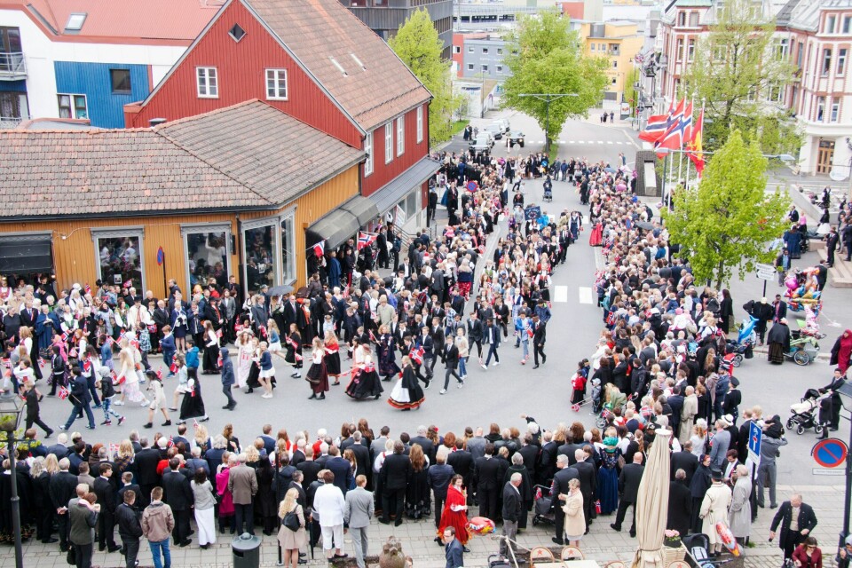 Barnetoget gjennom Moss i 2015.