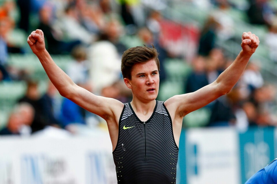 Jakob Ingebrigtsen vant i sin sesongdebut utendørs. Brødrene klarte seg OK i USA. Foto: Heiko Junge / NTB scanpix