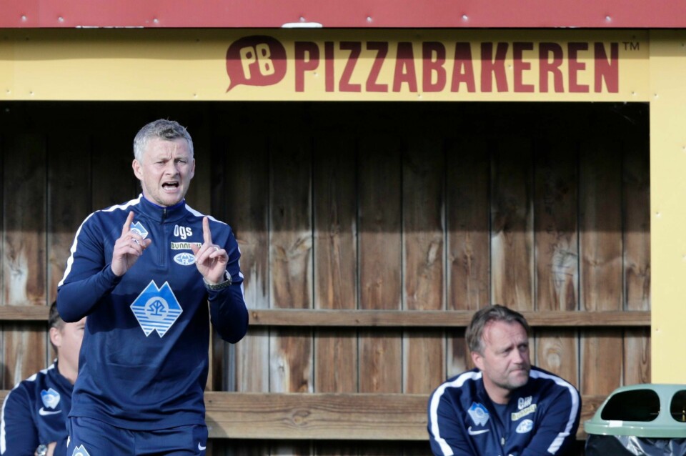 Molde-manager Ole Gunnar Solskjær bekrefter overfor Romsdals Budstikke at en av klubbens spillere er anmeldt og siktet for voldtekt. Her er han under torsdagens cupkamp i Oslo.