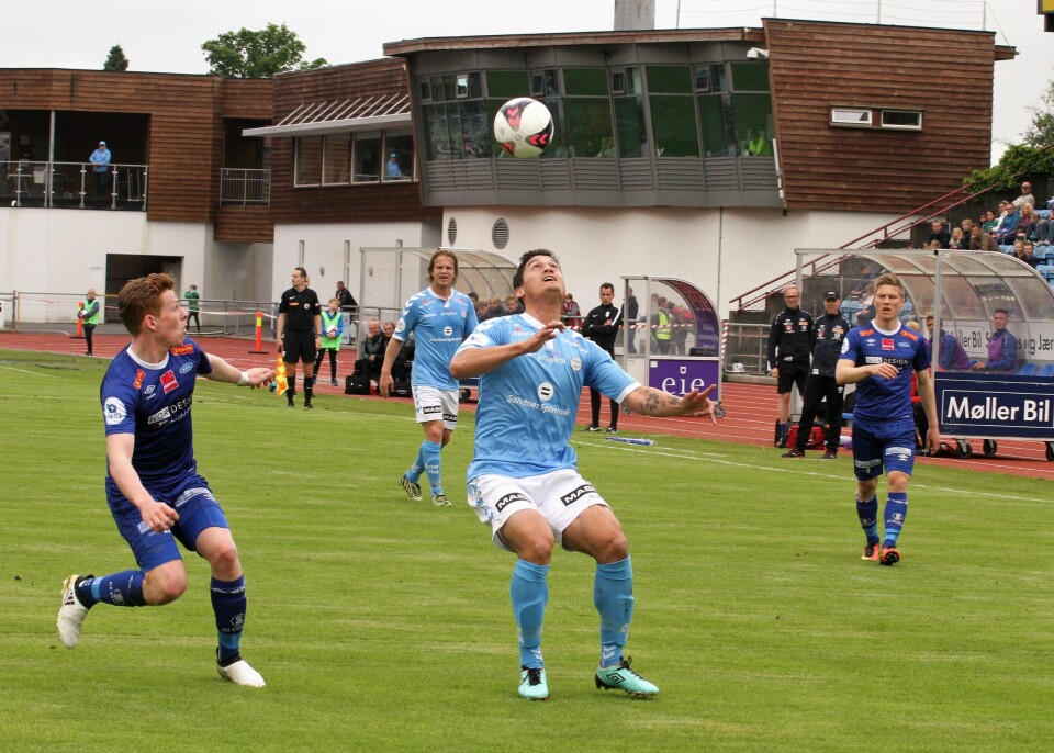 Kjell Rune Sellin scoret 1-0 til Sandnes Ulf mot Ranheim. Kjell Rune Sellin scoret 1-0 til Sandnes Ulf mot Ranheim.
