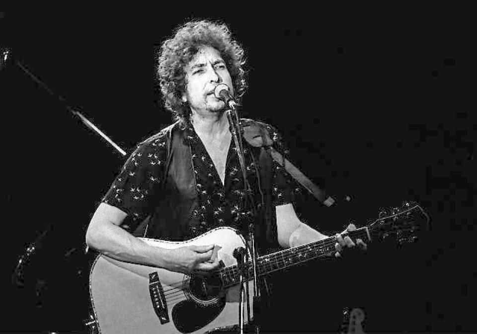 Bob Dylan i Norge for første gang, i Drammen i 1981. FOTO: ANN DAHL/NTB SCANPIX