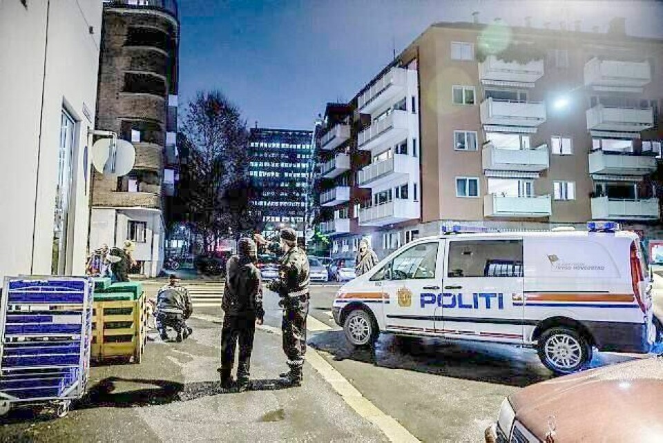 I Borggata i Oslo ble en mann ranet av ukjente gjerningsmenn torsdag i forrige uke. Også i helgen har det vært flere ran i hovedstaden. FOTO: STIAN LYSBERG SOLUM/NTB SCANPIX
