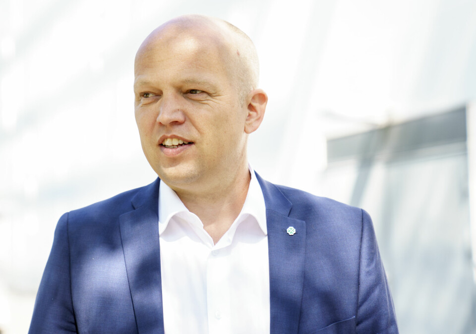 Trygve Slagsvold Vedum varsler fylkesoppløsning i løpet av neste år, dersom Sp kommer i regjering. Senterparti-leder Trygve Slagsvold Vedum.Foto: Torstein Bøe / NTB