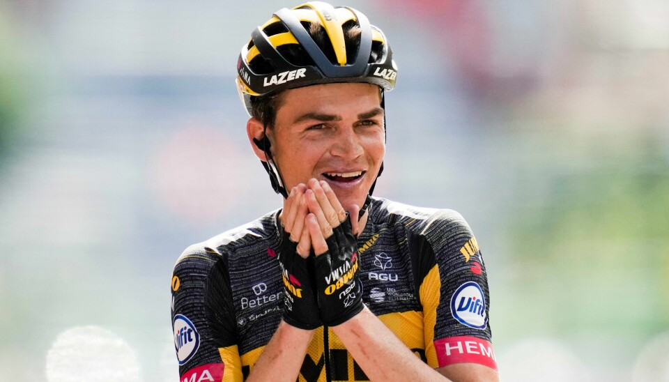 Sepp Kuss vant søndagens etappe i Tour de France. Sepp Kuss vant søndagens etappe i Tour de France. Foto: Christophe Ena / AP / NTB