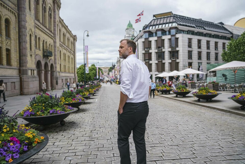 Inn i sommertiden har Audun Lysbakken hyppig brukt merkelappen «sentrumsregjering» om alternativet der Sp og Ap styrer alene i mindretall. Det alternativet liker han dårlig. Audun Lysbakken (SV)