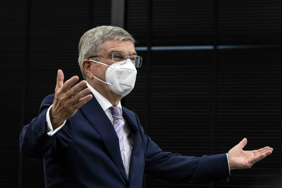 IOC-president Thomas Bach var ikke heldig med uttalelsene sine i en OL-peptalk tirsdag. IOC-president Thomas Bach var ikke heldig med uttalelsene sine i en OL-peptalk tirsdag. Foto: Takashi Aoyama / AP / NTB