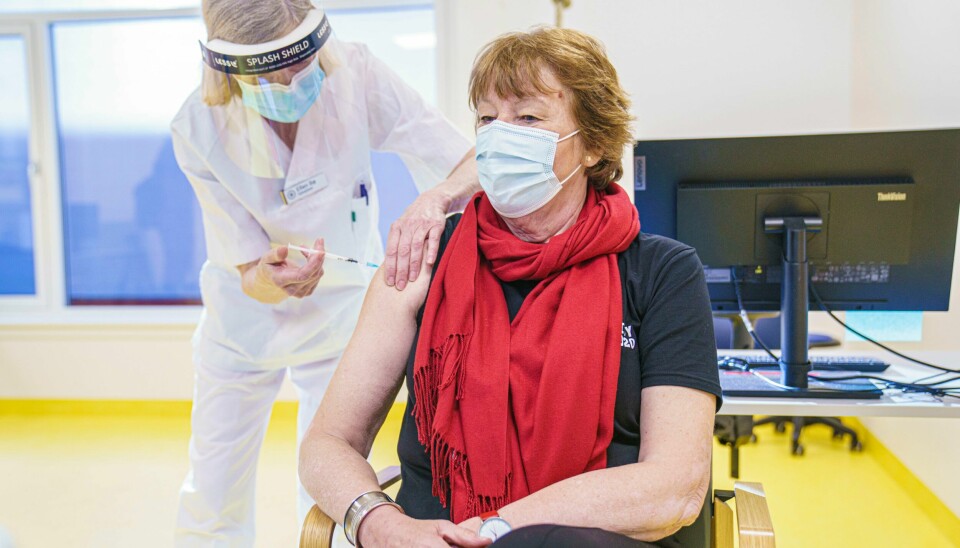 Ordfører Marianne Borgen (SV) er blant mange Oslo-borgere som har fått en koronavaksine i overarmen. Ordfører Marianne Borgen (SV) er blant mange Oslo-borgere som har fått en koronavaksine i overarmen. Foto: Stian Lysberg Solum / NTB
