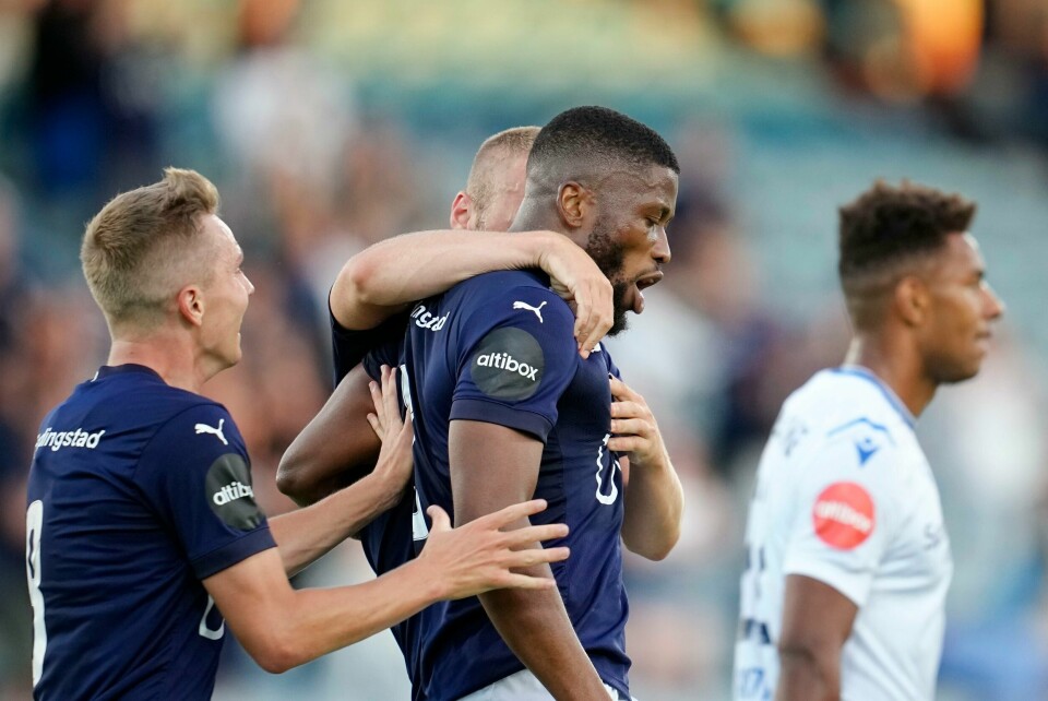 Fred Friday ble matchvinner i oppgjøret mot Stabæk. Fred Friday ble matchvinner i oppgjøret mot Stabæk. Foto: Fredrik Hagen / NTB
