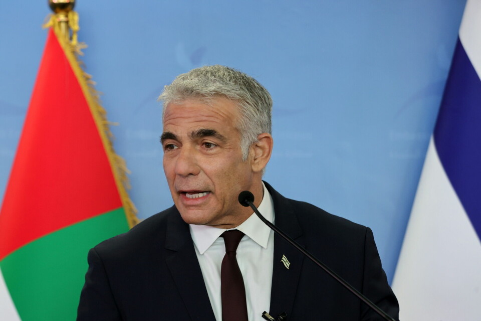 Israels utenriksminister Yair Lapid. Israels utenriksminister Yair Lapid.