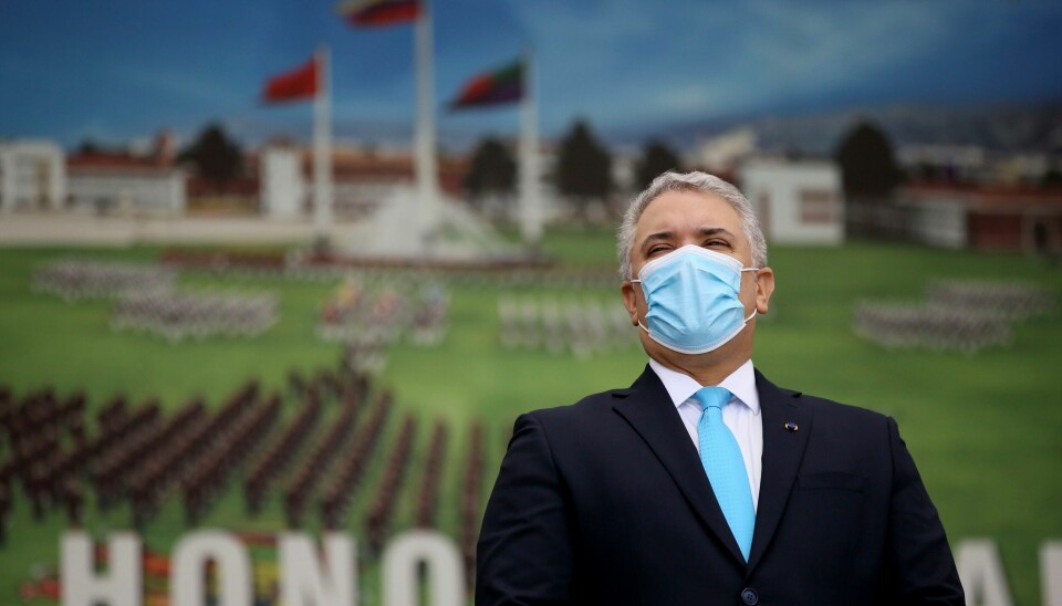 Colombias president Iván Duque. Colombias president Iván Duque. Foto: Leonardo Munoz / AP / NTB
