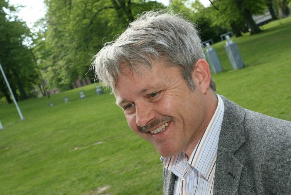 En yngre utgave av Bjørnar Laabak er her fotografert utenfor rådhuset i 2008. Bjørnar Laabak fotografert i 2008.