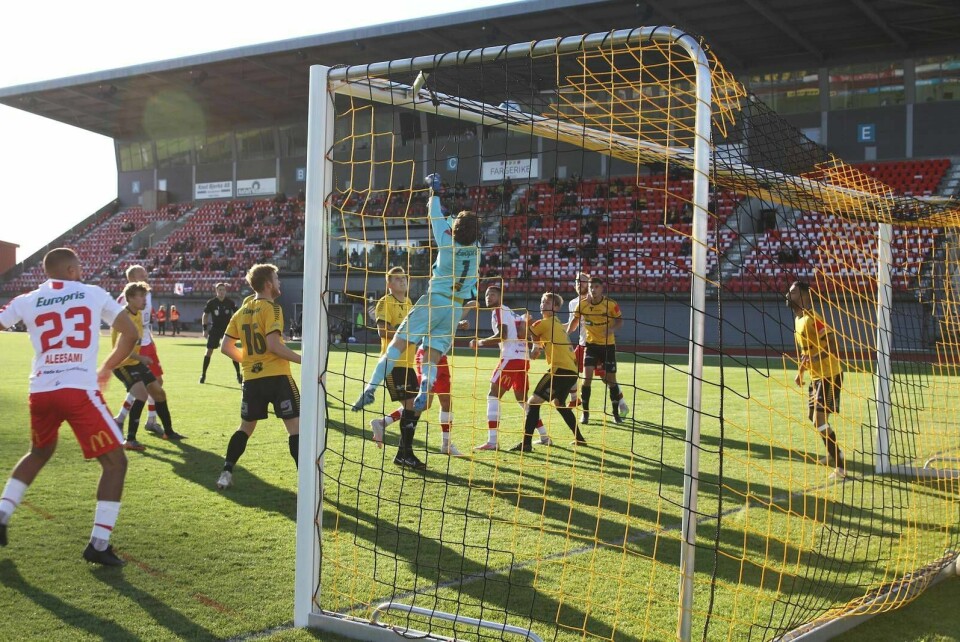 Melløs stadion, Moss FK-Fredrikstad FK, 19. september 2020 Melløs stadion, Moss FK-Fredrikstad FK, 19. september 2020