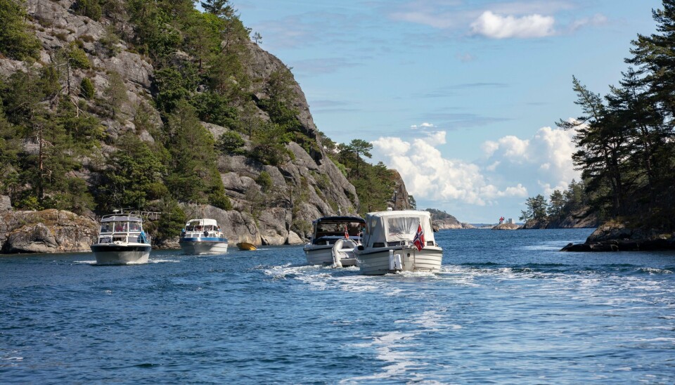 Antallet fritidsbåter i norske farvann øker. Bildet er tatt i det trange sundet Kreppa i Kragerø skjærgård. Antallet fritidsbåter i norske farvann øker. Bildet er tatt i det trange sundet Kreppa i Kragerø skjærgård.
