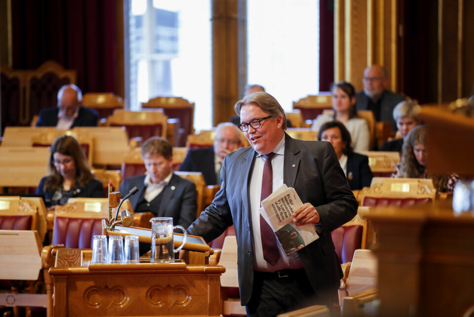Oslo 20190508.Sverre Myrli (Ap) under Stortingets muntlige spørretime.Foto: Vidar Ruud / NTB