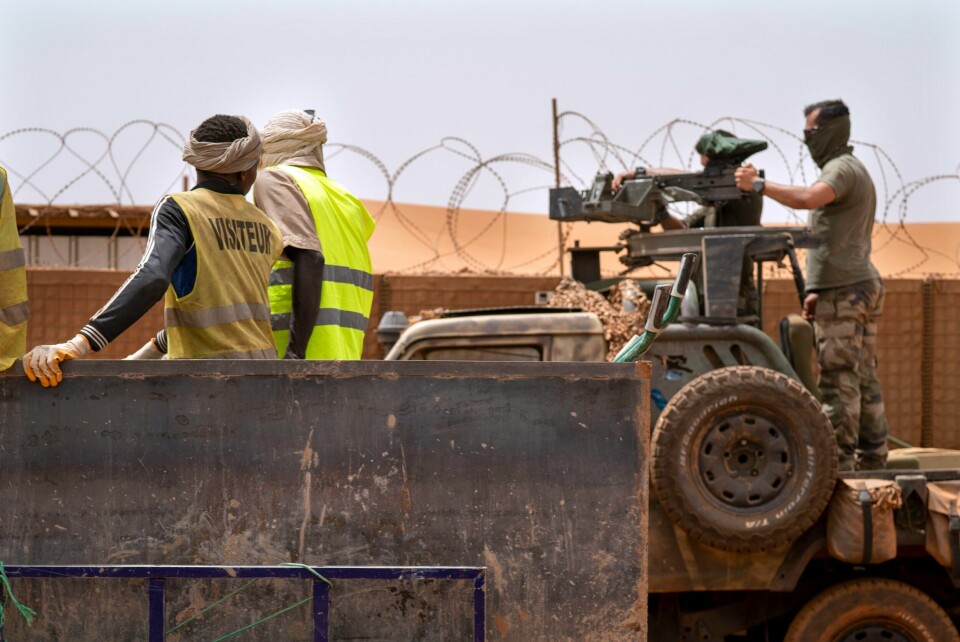 Regjeringen har vedtatt å sende soldater til den franskledede Takuba-styrken. Her er franske soldater på basen sin i Gao i Mali. Foto: Jerome Delay / AP / NTB Regjeringen har vedtatt å sende soldater til den franskledede Takuba-styrken. Her er franske soldater på basen sin i Gao i Mali. Foto: Jerome Delay / AP / NTB