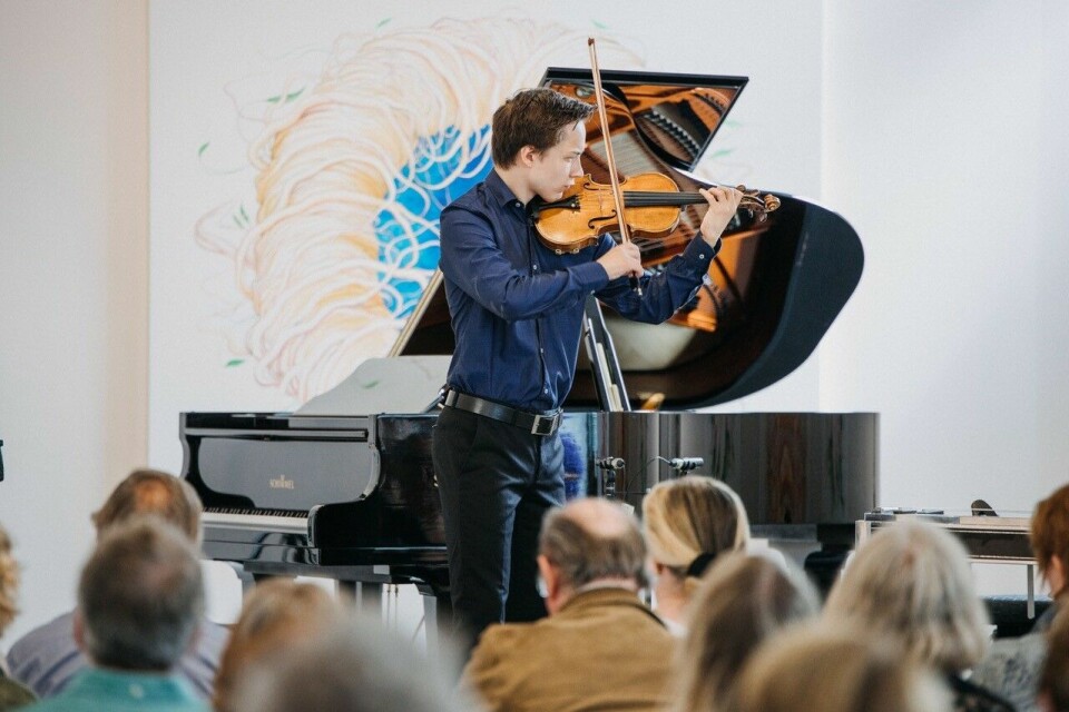 Den svenske fiolinisten Johan Dalene under fjorårets opptreden under Stavanger Kammermusikkfestival. Han er med også i år. Johan Dalene.
