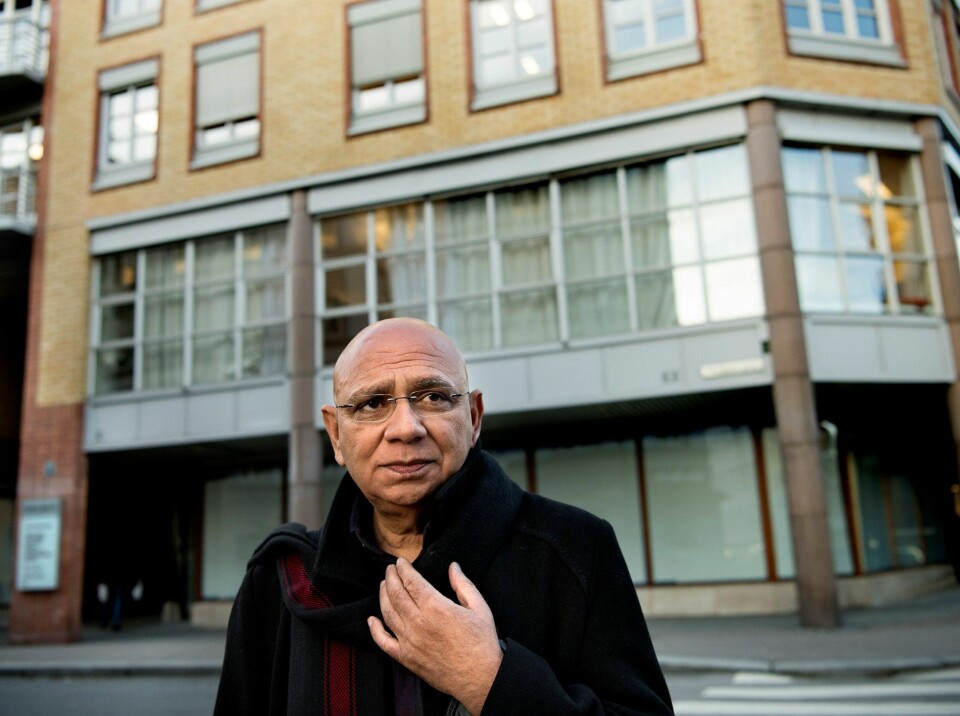 Khalid Salimi utenfor det nye Melahuset i Oslo. Khalid Salimi utenfor det nye Melahuset i Oslo.