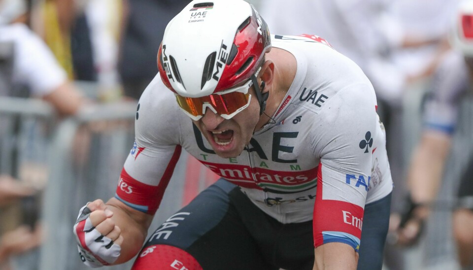 Alexander Kristoff sikret seg sin andre etappeseier i Tyskland rundt søndag. Alexander Kristoff sikret seg sin andre etappeseier i Tyskland rundt søndag. Foto: Thibault Camus, Pool / AP / NTB