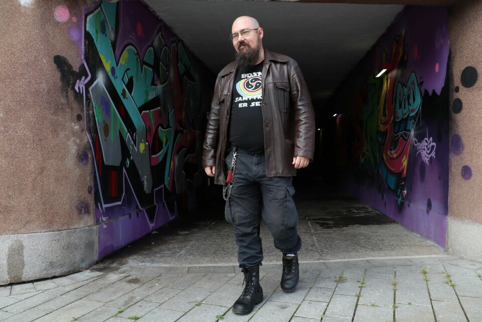 Arild Balog tror sexprat med partneren kan redde mange fra et liv i utilfredshet. Arild Balog i Vestre Viken BDSM-forening.