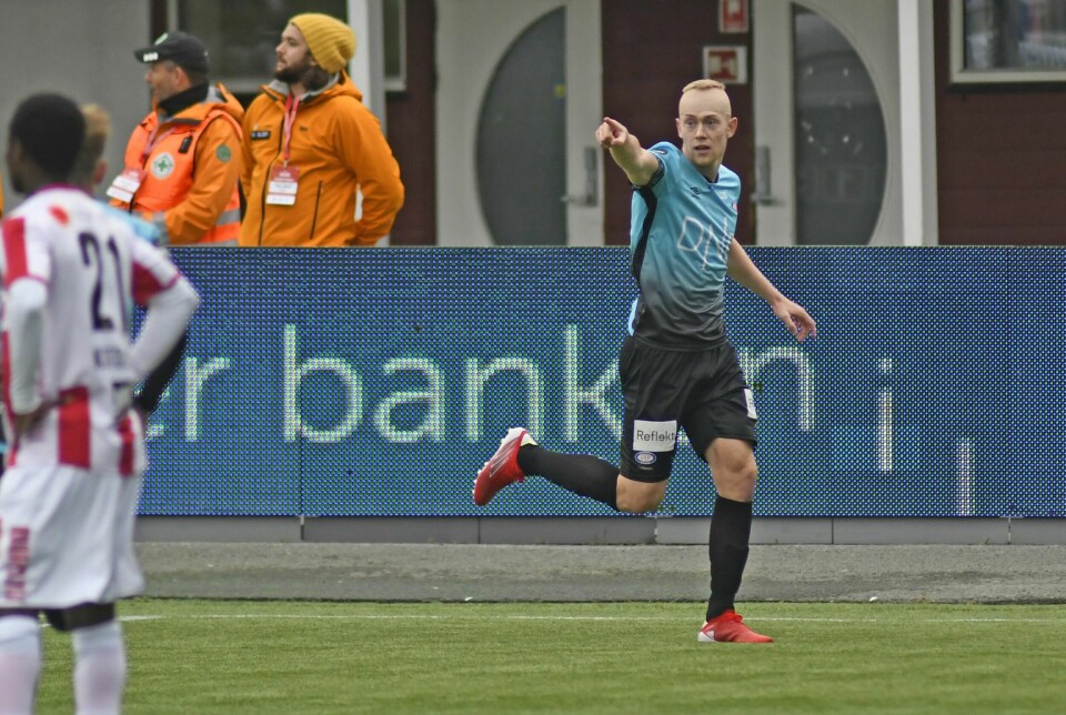 Henrik Bjørdal utlignet for Vålerenga ti minutter etter at bortelaget slapp inn kampens første scoring. Foto: Henrik Bjørdal utlignet for Vålerenga ti minutter etter at bortelaget slapp inn kampens første scoring. Foto: