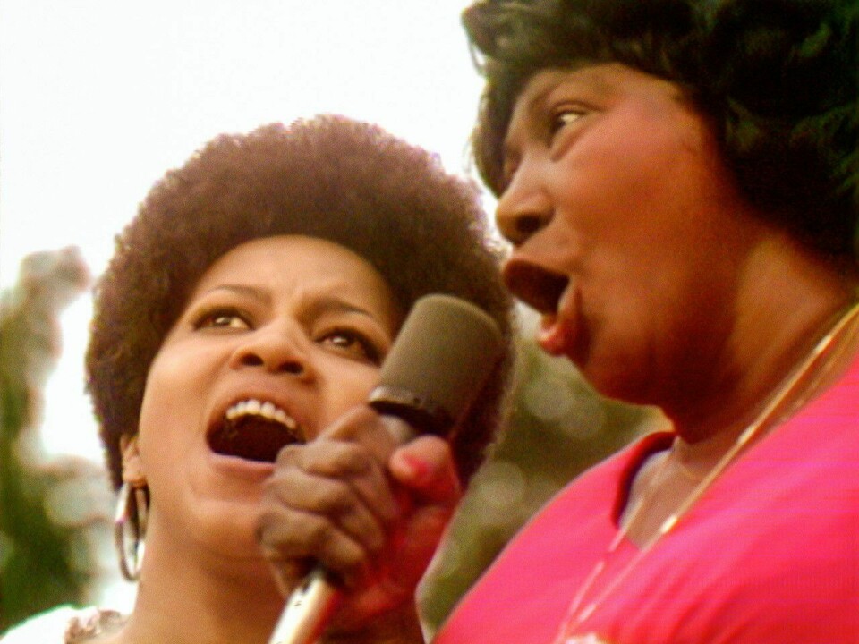 Mavis Staples og Mahalia Jackson på Summer Of Love. Mavis Staples og Mahalia Jackson på Summer Of Love.