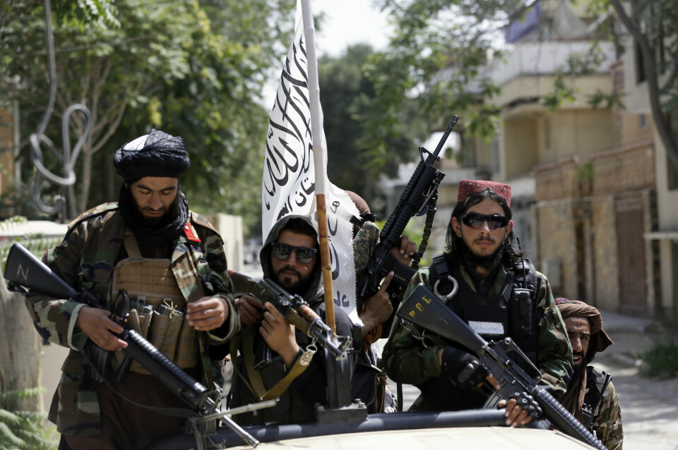 Taliban-soldater patruljerer i Kabul torsdag denne uka. Taliban-soldater patruljerer i Kabul torsdag denne uka.