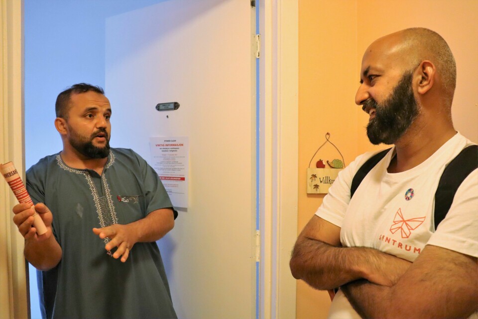 Ahmed R. Safi er en av beboerne Sajid Mukhtar møtte på sin dør til dør aksjon.