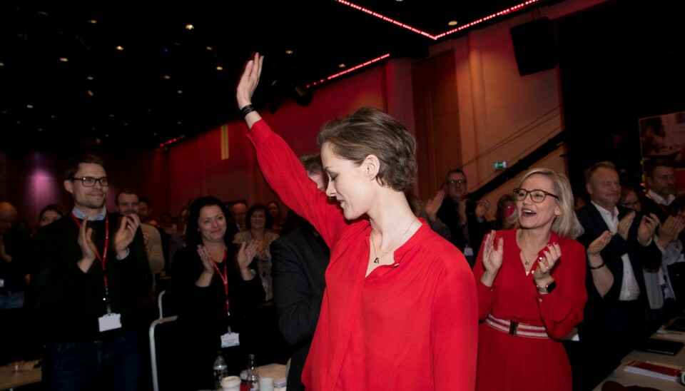 Anette Trettebergstuen (Ap) under landsmøtet i 2019. Anette Trettebergstuen (Ap) under landsmøtet i 2019.