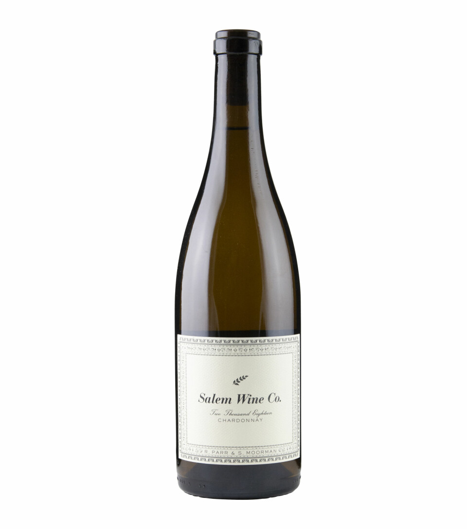 VIN: Salem Wine Chardonnay 2018, kr 299. Foto: Produsenten VIN: Salem Wine Chardonnay 2018, kr 299. Foto: Produsenten